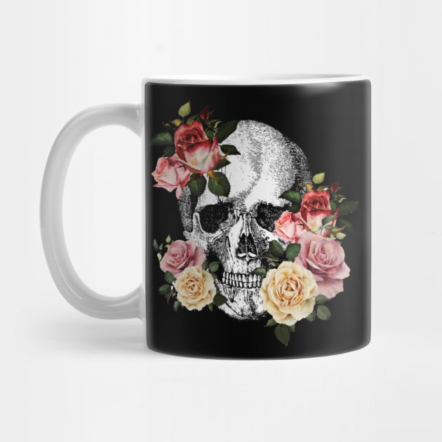 Sage Tribe Skull With roses by Collagedream